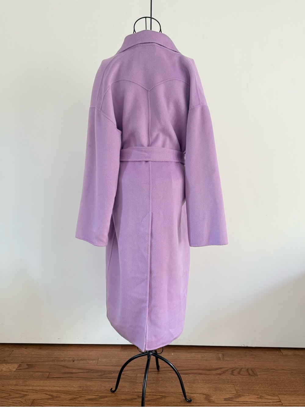 Nanushka Alamo Wool Wrap Coat Lavender Lilac Sz XS - Picture 5 of 16